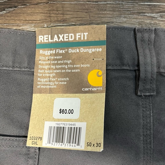 NWT carhartt relaxed fit pants - Picture 3 of 3